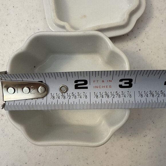 Vintage Takahashi San Francisco Porcelain Trinket Box Blue/red Floral - Picture 6 of 9